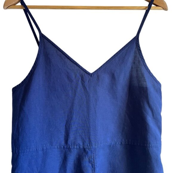 Uniqlo linen blend sleeveless wide leg cropped romper Sz XS excellent condition - Picture 9 of 15